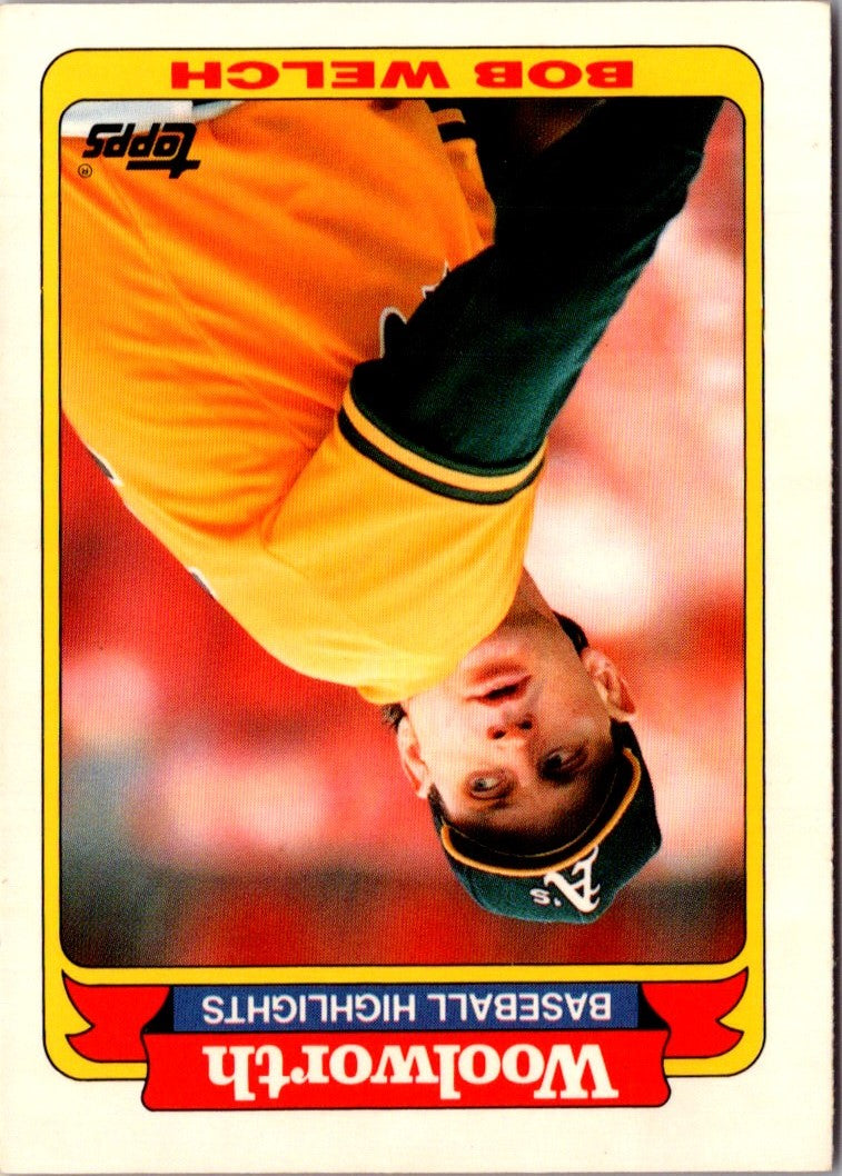 1991 Topps Woolworth Baseball Highlights Bob Welch