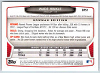 2014 Bowman Wade Hinkle #BP57