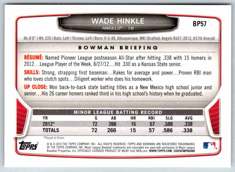 2014 Bowman Wade Hinkle