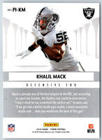 2018 Panini Pillars of Excellence Khalil Mack #PI-KM