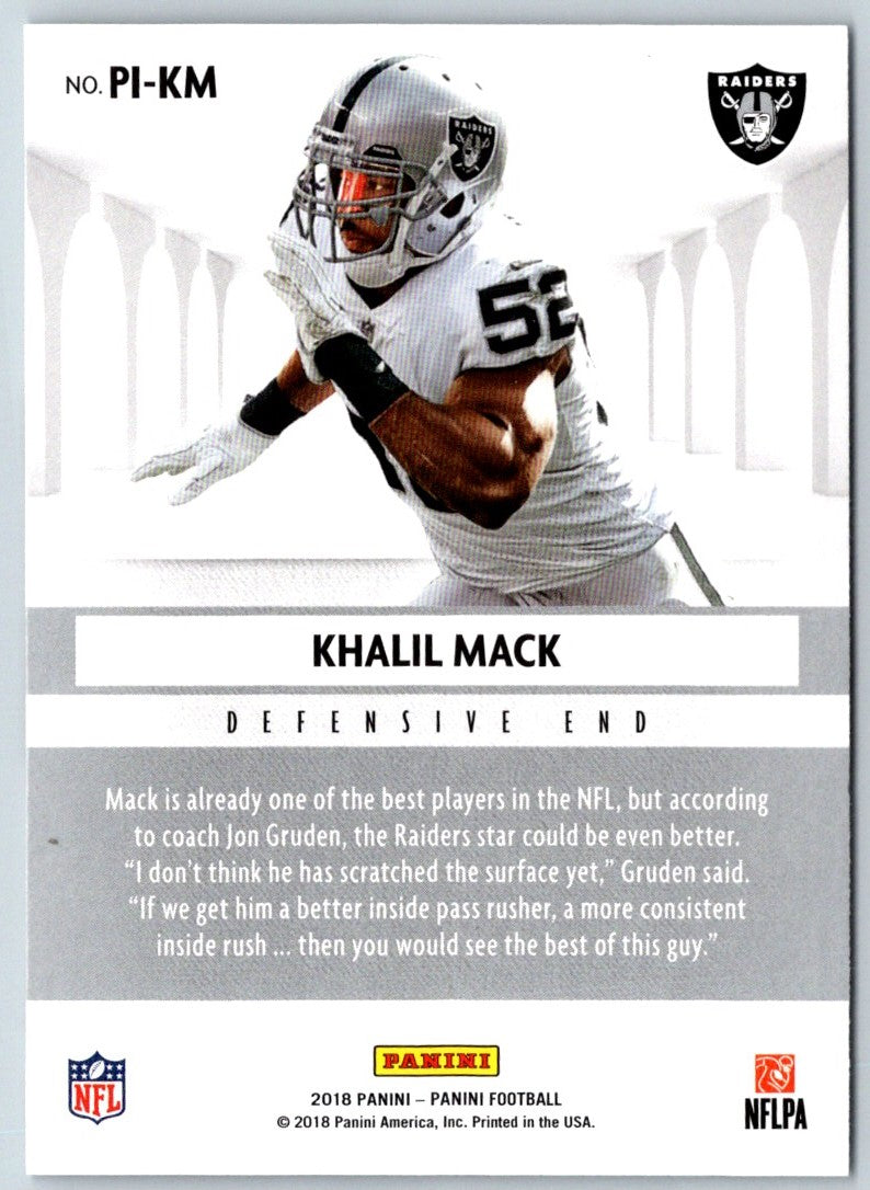 2018 Panini Pillars of Excellence Khalil Mack