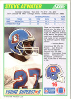1990 Score Young Superstars Steve Atwater #16