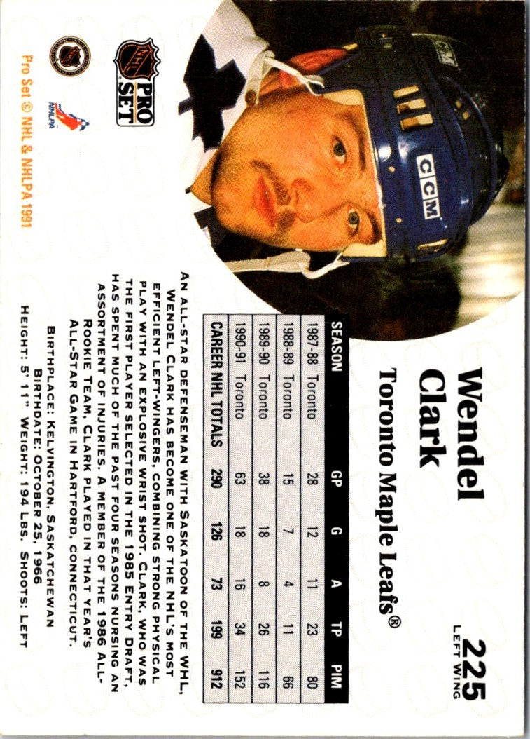 1991 Pro Set Wendel Clark