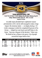 2012 Topps Sam Bradford #370