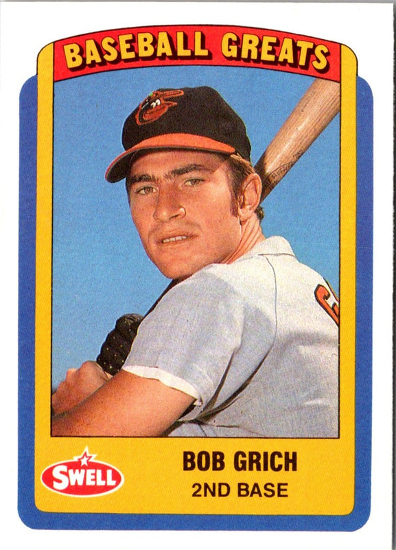 1990 Swell Baseball Greats Bob Grich #58