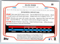 2014 Bowman Alex Rios #89