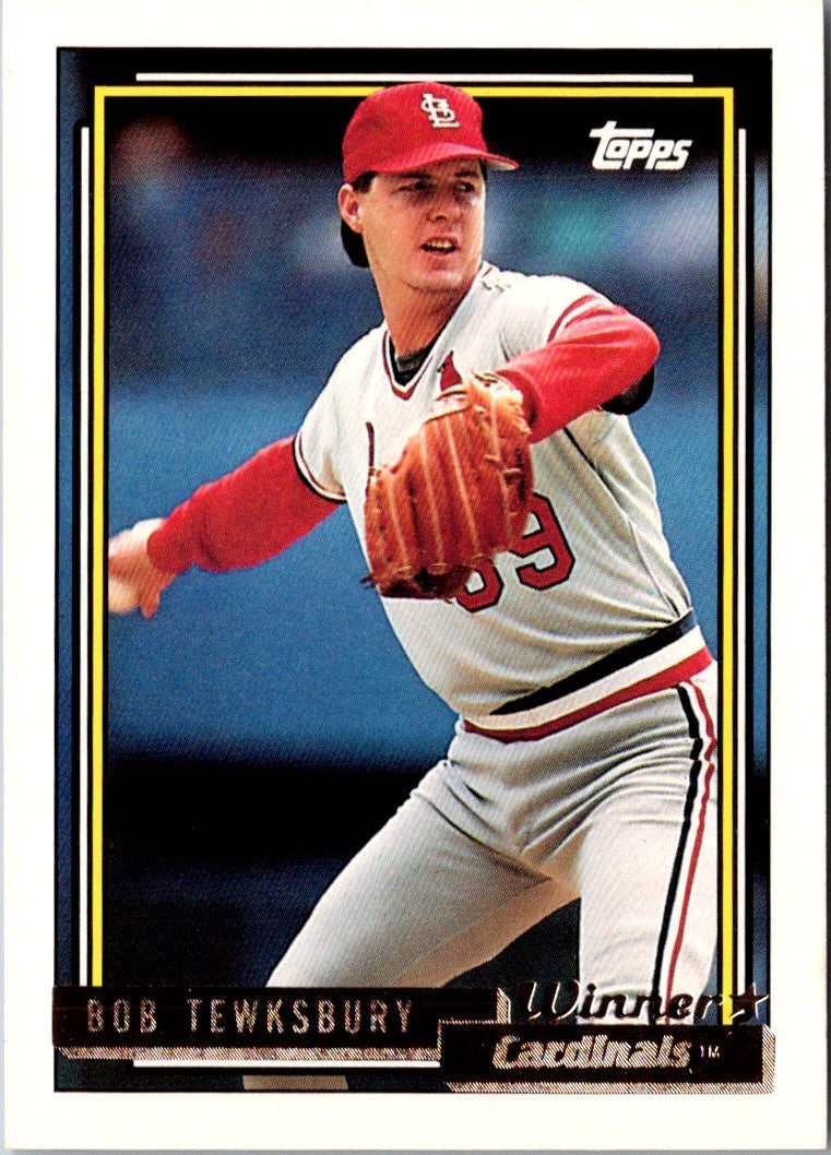 1992 Topps Gold Winners Bob Tewksbury