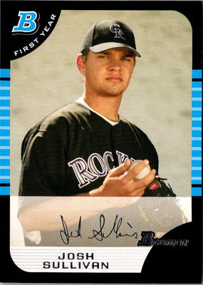 2005 Bowman Chrome Draft Picks & Prospects Josh Sullivan #BDP111 Rookie
