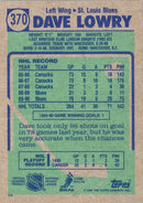 1990 Topps Dave Lowry