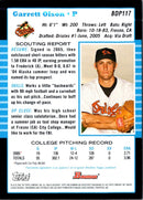 2005 Bowman Chrome Draft Picks & Prospects Garrett Olson