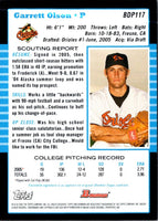 2005 Bowman Chrome Draft Picks & Prospects Garrett Olson #BDP117 Rookie