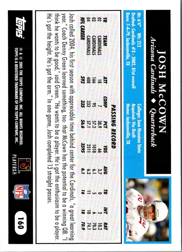 2005 Topps Josh McCown