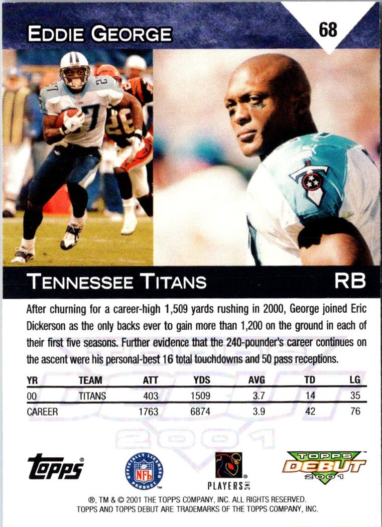 2001 Topps Debut Eddie George