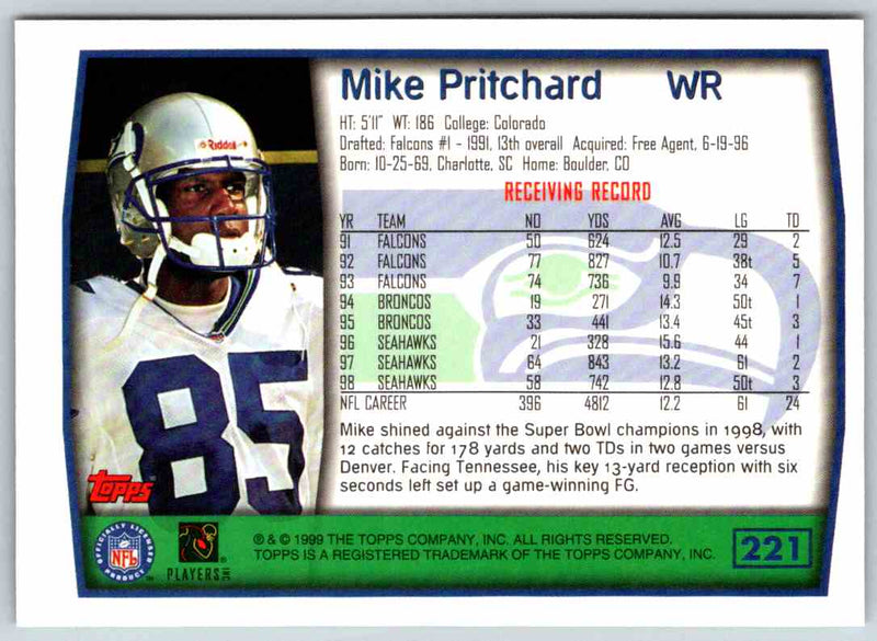 1999 Topps Mike Pritchard