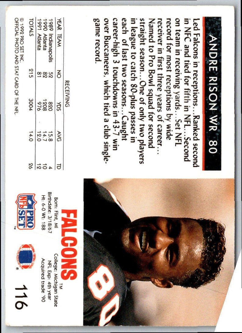 1992 Pro Set Andre Rison