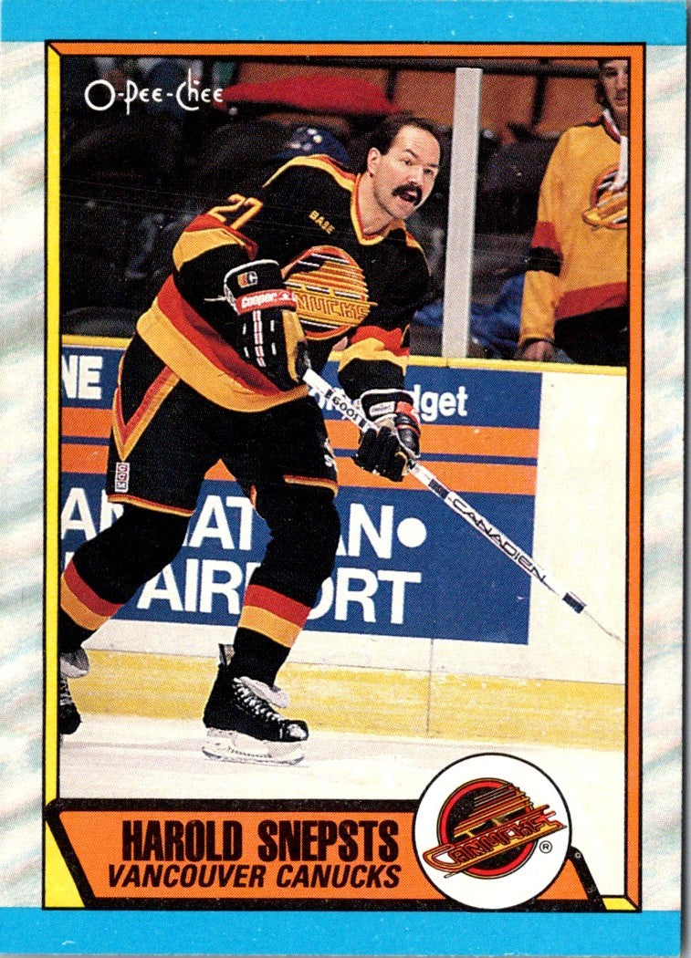 1989 O-Pee-Chee Harold Snepsts