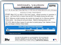 2012 Bowman Michael Vaughn #BDPP95