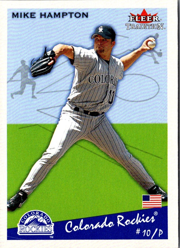 2002 Fleer Tradition Mike Hampton #179