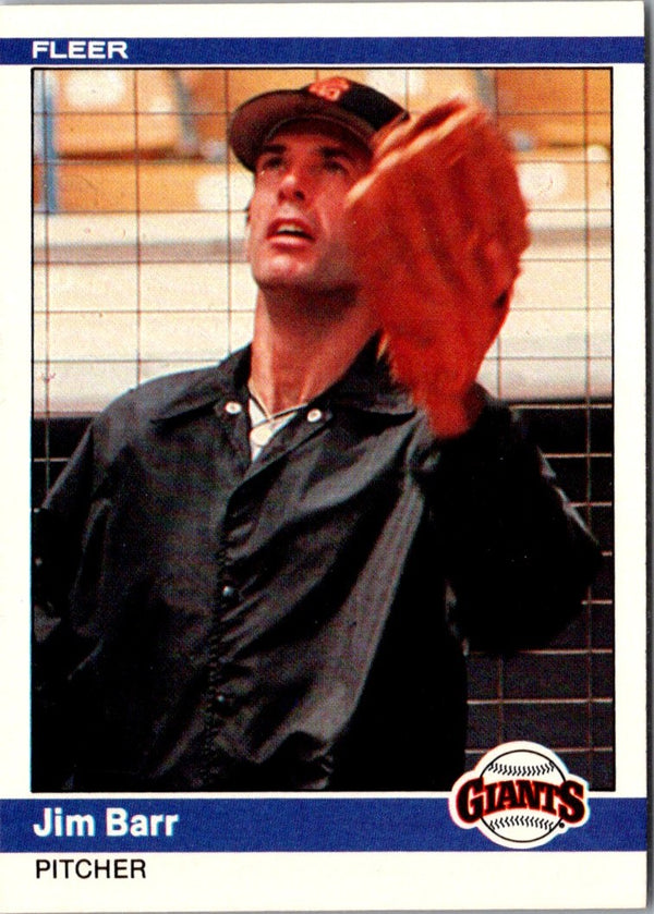 1984 Fleer Jim Barr #365