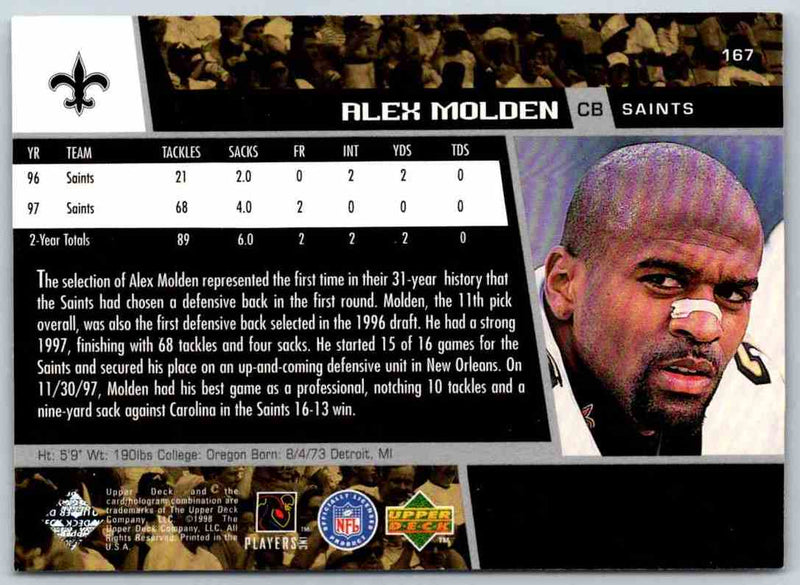 1998 Upper Deck Alex Molden