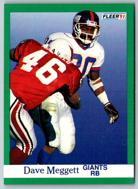 1991 Fleer Dave Meggett #316