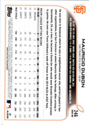 2022 Topps Mauricio Dubon