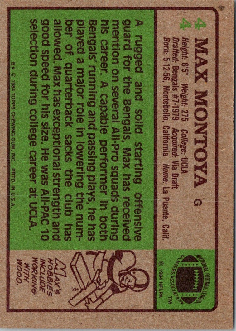 1984 Topps Max Montoya