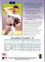 2001 Donruss Studio Kazuhiro Sasaki #115