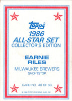 1986 Topps Glossy Earnie Riles #40
