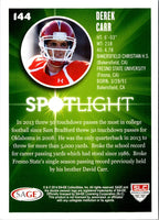 2014 SAGE HIT Derek Carr #144