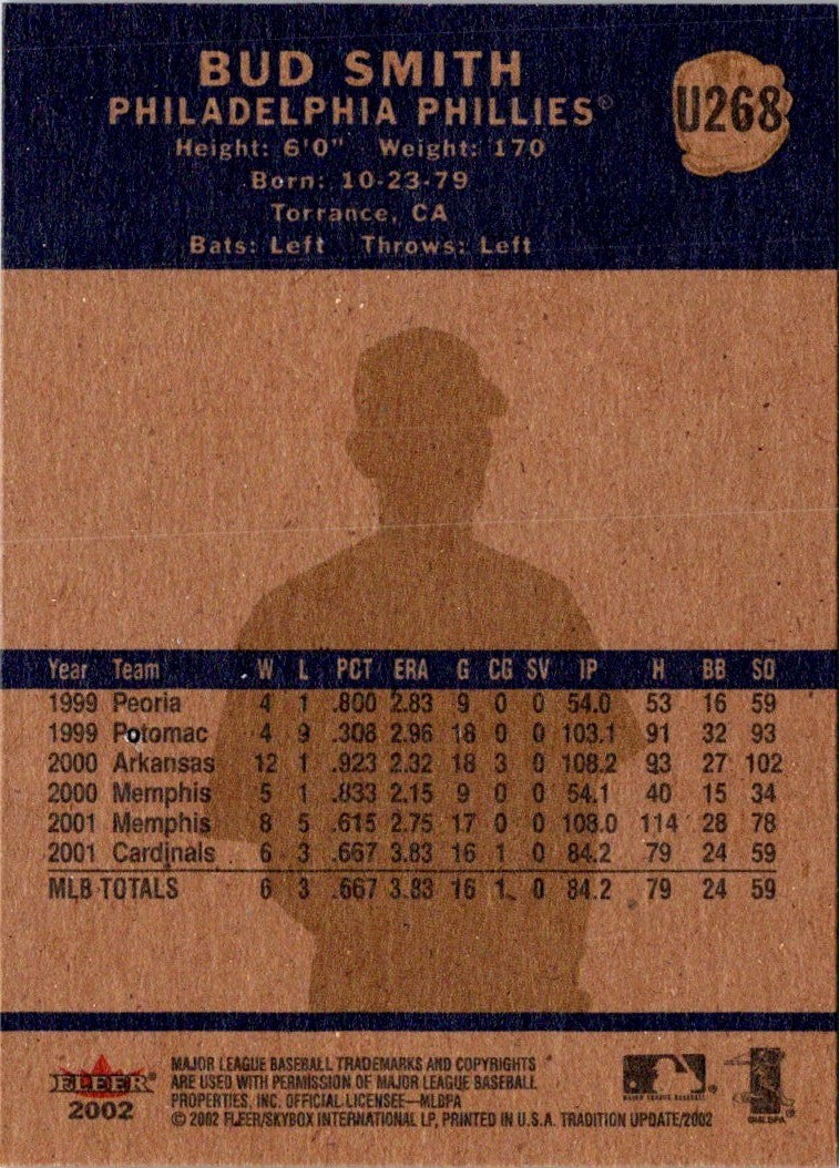 2002 Fleer Tradition Update Bud Smith