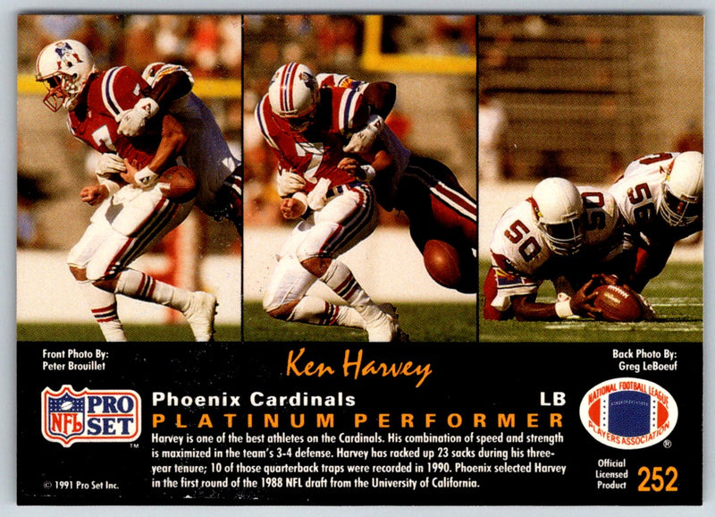 1991 Pro Set Platinum Ken Harvey