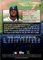 2018 Stadium Club Manny Margot #34