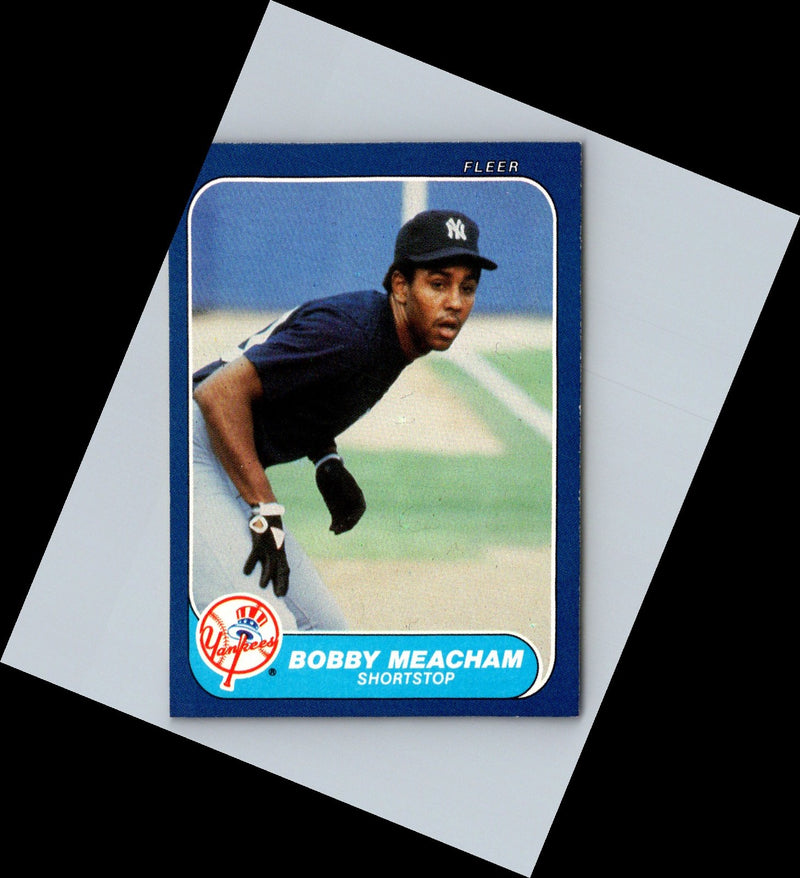 1986 Fleer Bobby Meacham
