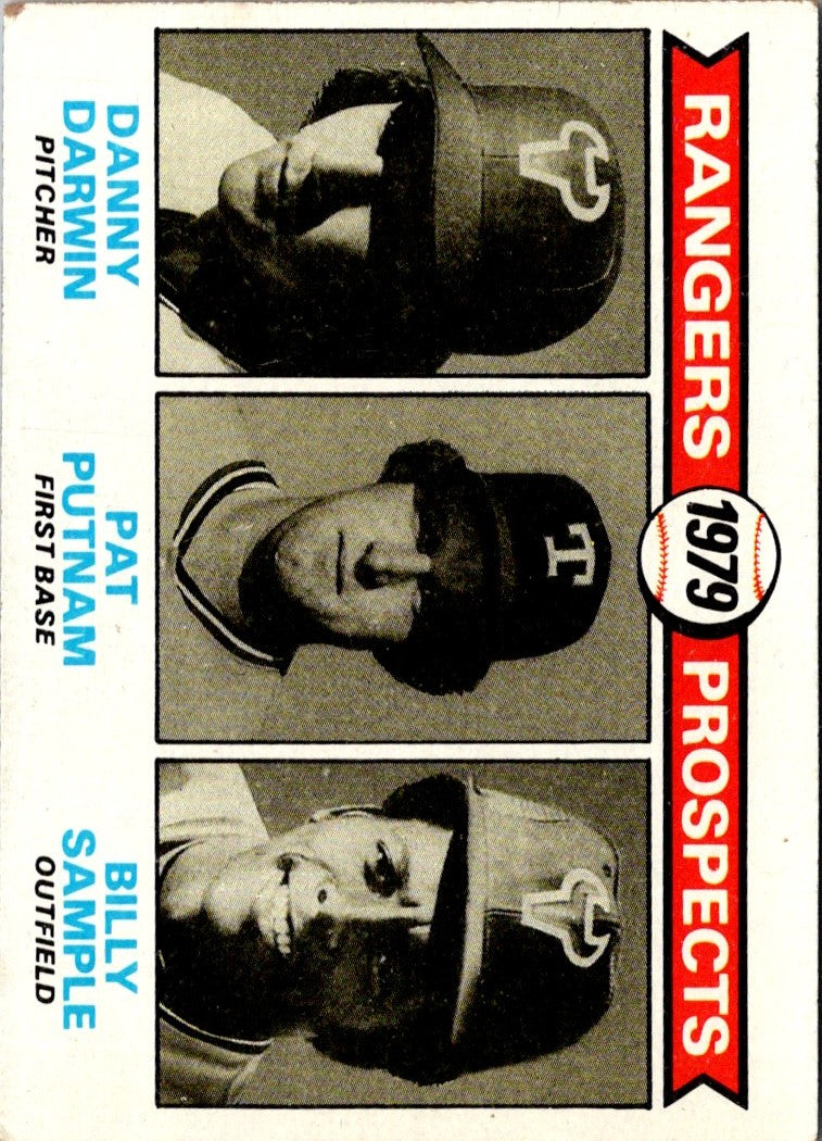 1979 Topps Rangers Prospects - Danny Darwin/Pat Putnam/Billy Sample