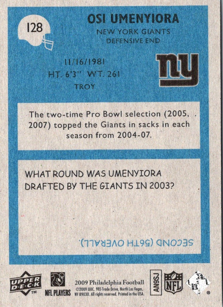 2009 Philadelphia Osi Umenyiora