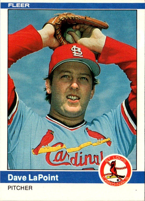 1984 Fleer Dave LaPoint #328