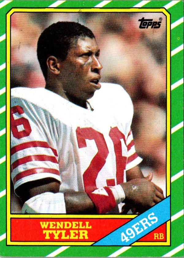 1986 Topps Wendell Tyler #158