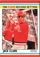 1988 Fleer Record Setters Jack Clark #5