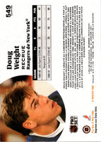 1991 Pro Set French Doug Weight #549 Rookie