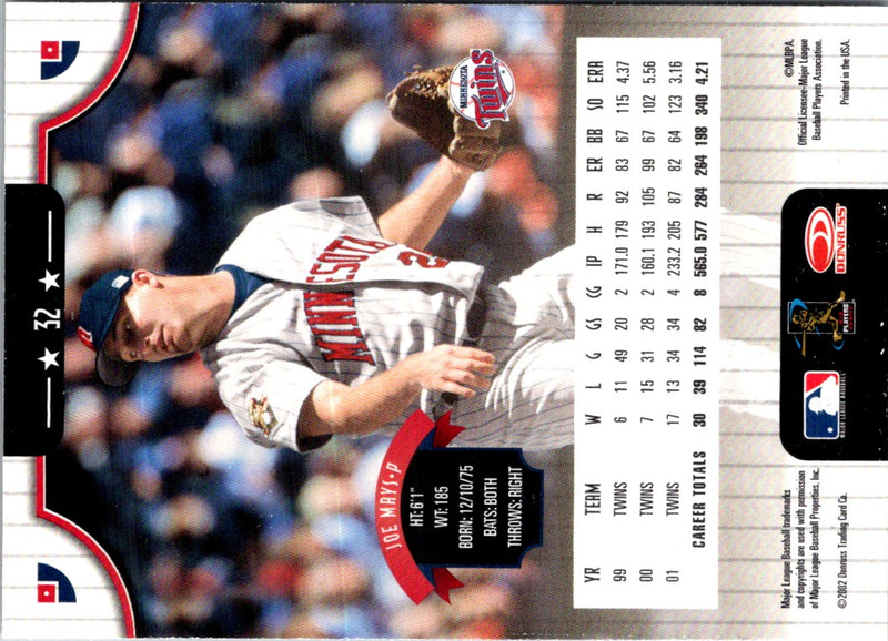 2002 Donruss Joe Mays
