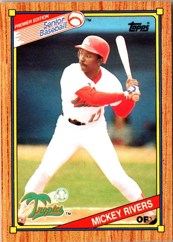 1989 Topps Senior League Mickey Rivers #115