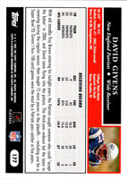 2005 Topps David Givens #177