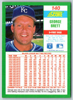 1990 Score George Brett #140