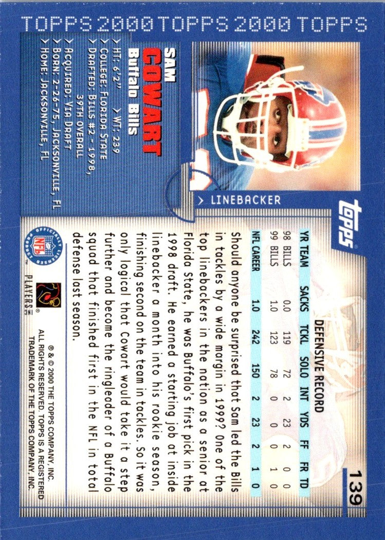 2000 Topps Sam Cowart