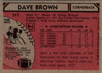 1980 Topps Dave Brown #317 Rookie NM-MT