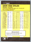 1986 Fleer Dave Von Ohlen