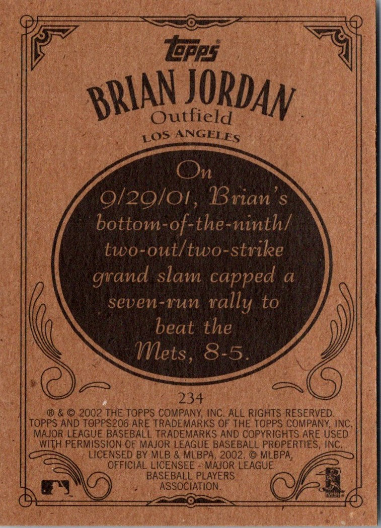 2002 Topps 206 Brian Jordan