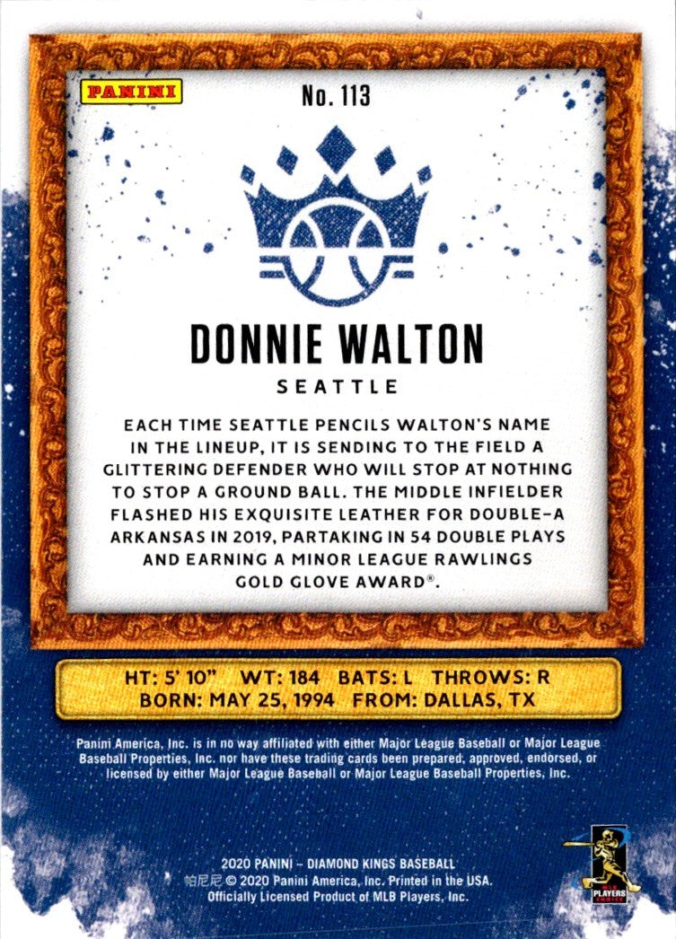 2020 Panini Diamond Kings Donnie Walton