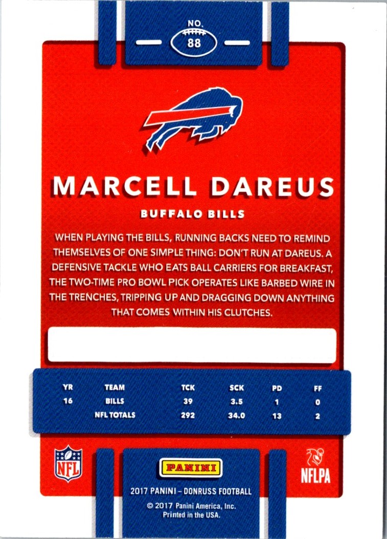 2017 Donruss Marcell Dareus